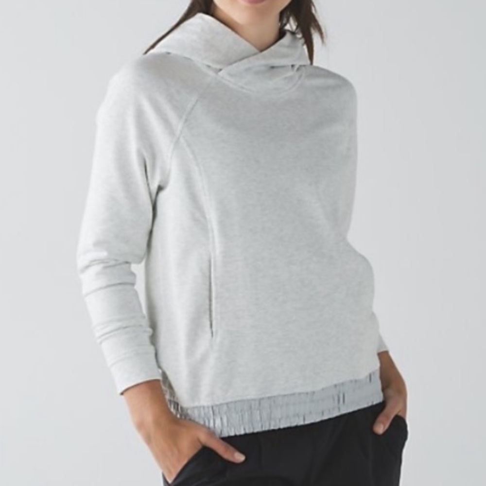 Lululemon All Good Pullover Heathered Hazy Silver